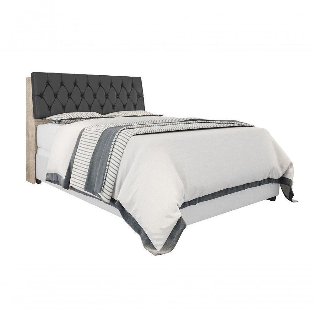 Cabeceira Box Queen 1,58 Isis Amarula Com Capitonê Preto - Framar Móveis - 3