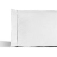 Kit 02 Fronhas Percal 180 Fios Ponto Palito Dream 60% Algodão 40% Poliéster - Branco - 2