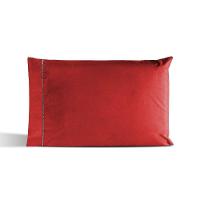 Kit 02 Fronhas Percal 180 Fios Ponto Palito Dream 60% Algodão 40% Poliéster - Vermelho - 1