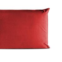 Kit 02 Fronhas Percal 180 Fios Ponto Palito Dream 60% Algodão 40% Poliéster - Vermelho - 3