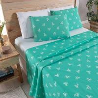 Jogo De Lençol 4 Peças Queen Percal 180 Fios Homme 60% Algodão 40% Poliéster - Liberty Azul Ocean - 3