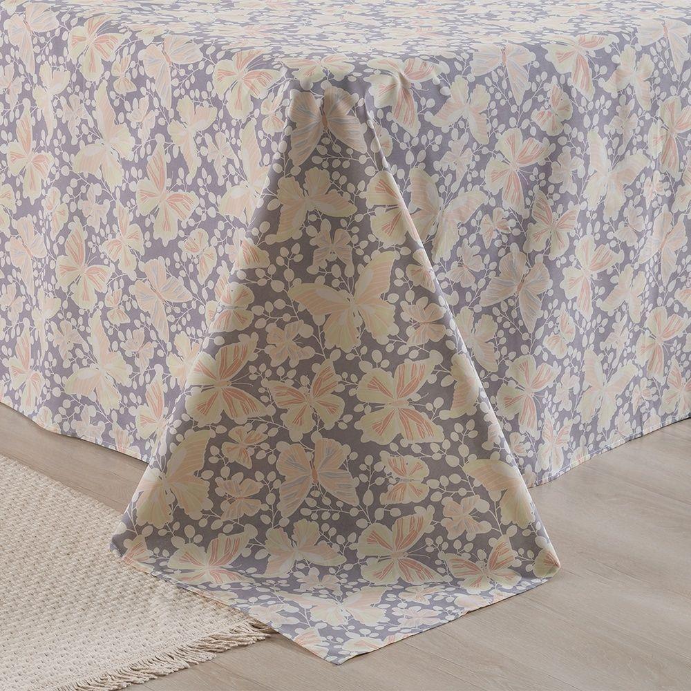 Jogo De Lençol 4 Peças King Percal 180 Fios Homme 60% Algodão 40% Poliéster - Peplum Salmão - 6