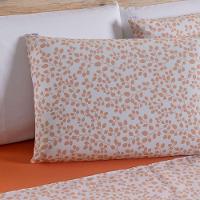 Jogo De Lençol 4 Peças Casal Percal 180 Fios Homme 60% Algodão 40% Poliéster - Lilith Laranja - 6