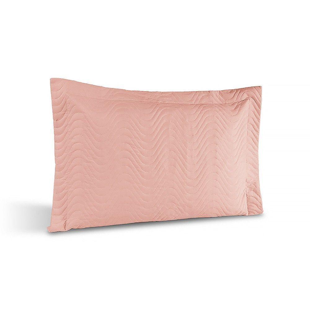 Porta Travesseiro Avulso Percal 200 Fios Algodão Gold 100% Algodão - Rosê - 1