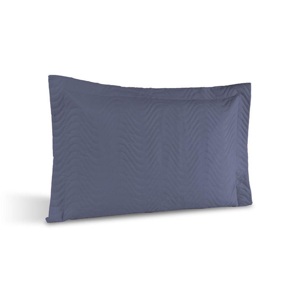 Porta Travesseiro Avulso Percal 180 Fios Silver 60% Algodão 40% Poliéster - Topázio - 1