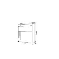 Cabeceira Box Casal Thayna Amarula 1,38 - Framar Móveis - 2