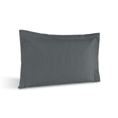 Porta Travesseiro Avulso Percal 180 Fios Silver 60% Algodão 40% Poliéster - Grafite
