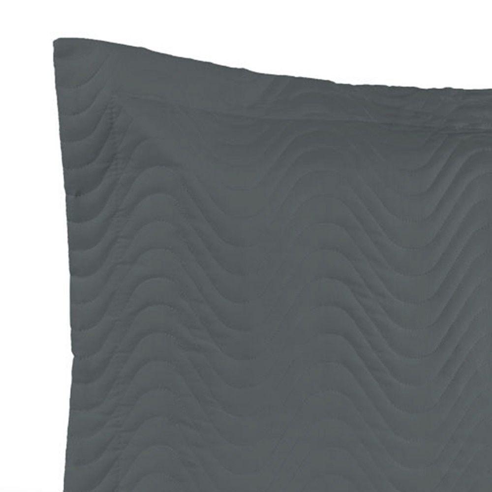 Porta Travesseiro Avulso Percal 180 Fios Silver 60% Algodão 40% Poliéster - Grafite - 2