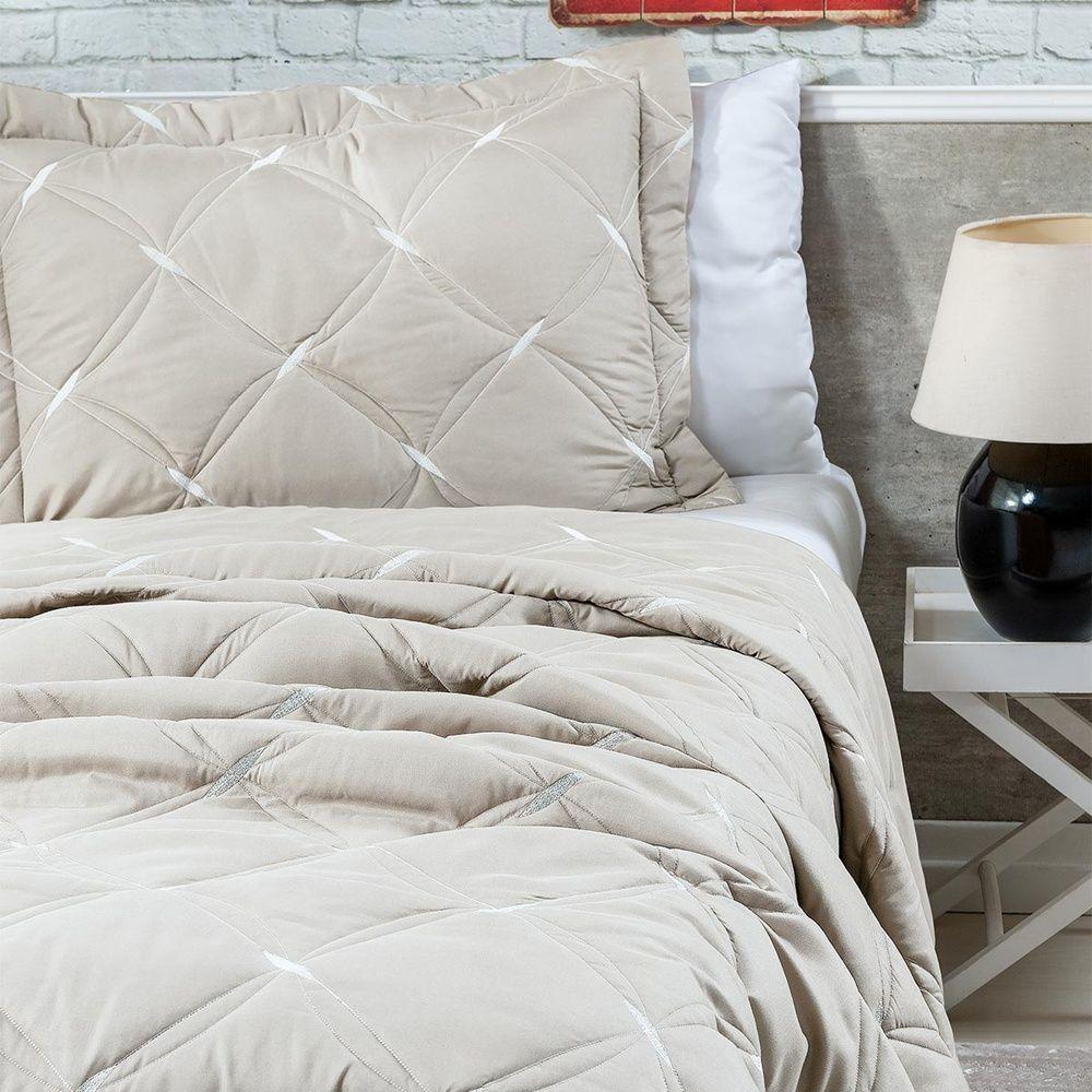 Kit Cobre Leito Unique Queen 3 Peças Hipercal 200 Fios 100% Poliéster - Avela - 4