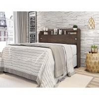 Cabeceira Box Casal 1,38cm Elisa Chocolate - Framar Móveis - 1