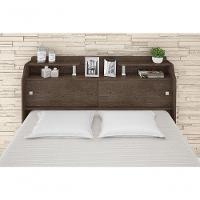 Cabeceira Box Casal 1,38cm Elisa Chocolate - Framar Móveis - 5