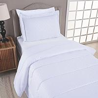 Kit Cobre Leito Ravena To Decorando Solteiro 2 Peças Micropercal 200 Fios Toque Acetinado 100% Poliéster - Branco - 3