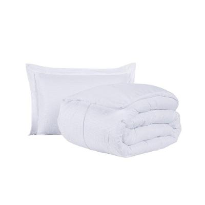 Kit Cobre Leito Ravena To Decorando Solteiro 2 Peças Micropercal 200 Fios Toque Acetinado 100% Poliéster - Branco