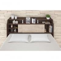 Cabeceira Box Casal 1,38cm Elisa Chocolate - Framar Móveis - 2