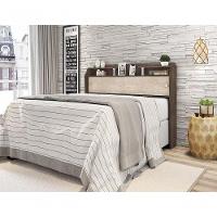 Cabeceira Box Casal 1,38cm Elisa Chocolate - Framar Móveis - 3