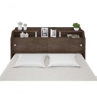 Cabeceira Box Casal 1,38cm Elisa Chocolate - Framar Móveis - 7