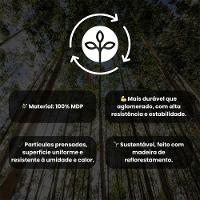 Balcão Cozinha Bancada Ilha Mdp 2035 Menu Móveis Branco - 9