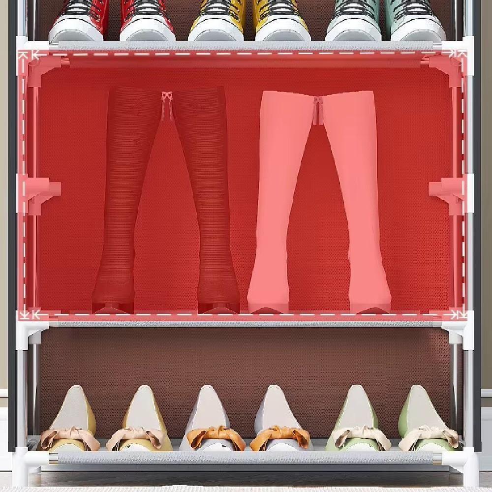 Armario Sapateira Grande 30 Pares A Prova De Poeira 10 Prateleiras Rack Organizador Estante Guarda Roupa Brinquedos Clos - 8