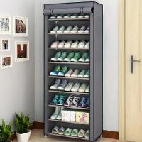 Armario Sapateira Grande 30 Pares A Prova De Poeira 10 Prateleiras Rack Organizador Estante Guarda Roupa Brinquedos Clos - 3