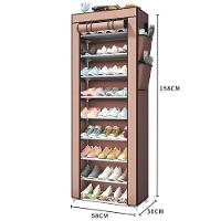 Armario Sapateira Grande 30 Pares A Prova De Poeira 10 Prateleiras Rack Organizador Estante Guarda Roupa Brinquedos Clos - 9