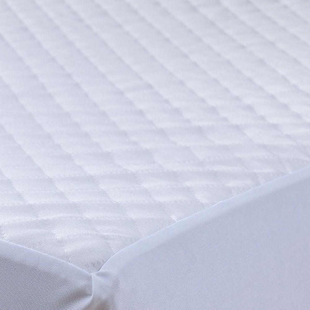 Protetor De Colchão Solteiro Impermeável Jacquard Plus 100% Poliéster - Branco - 3