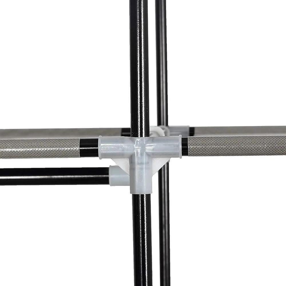 Guarda Roupa Cabideiro Portatil Prateleiras Dobravel Armario Arara Grande Organizador Vermelho - 6