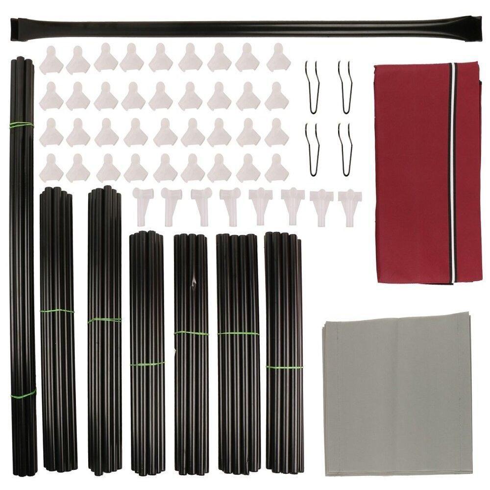 Guarda Roupa Cabideiro Portatil Prateleiras Dobravel Armario Arara Grande Organizador Azul - 5