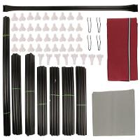 Guarda Roupa Cabideiro Portatil Prateleiras Dobravel Armario Arara Grande Organizador Preto - 6