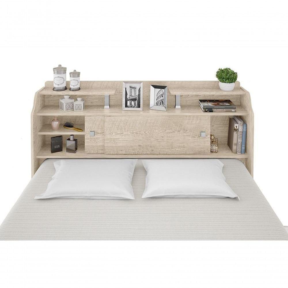 Cabeceira Box Casal 1,38cm Elisa Amarula - Framar Móveis - 4