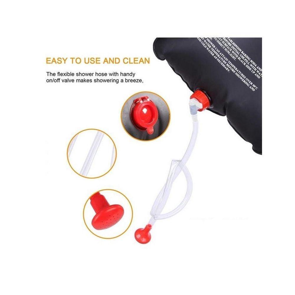 Ducha Solar Portatil Para Acampamento Camping Praia Pesca Shower Camp De 20 Litros Chuveiro Com Aquecimento Solar Comple - 2