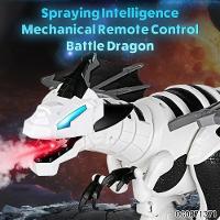 Dinossauro Robo Controle Remoto Gigante Dragao Solta Fumaca Interativo Som Luz Sensor Movimento - 3