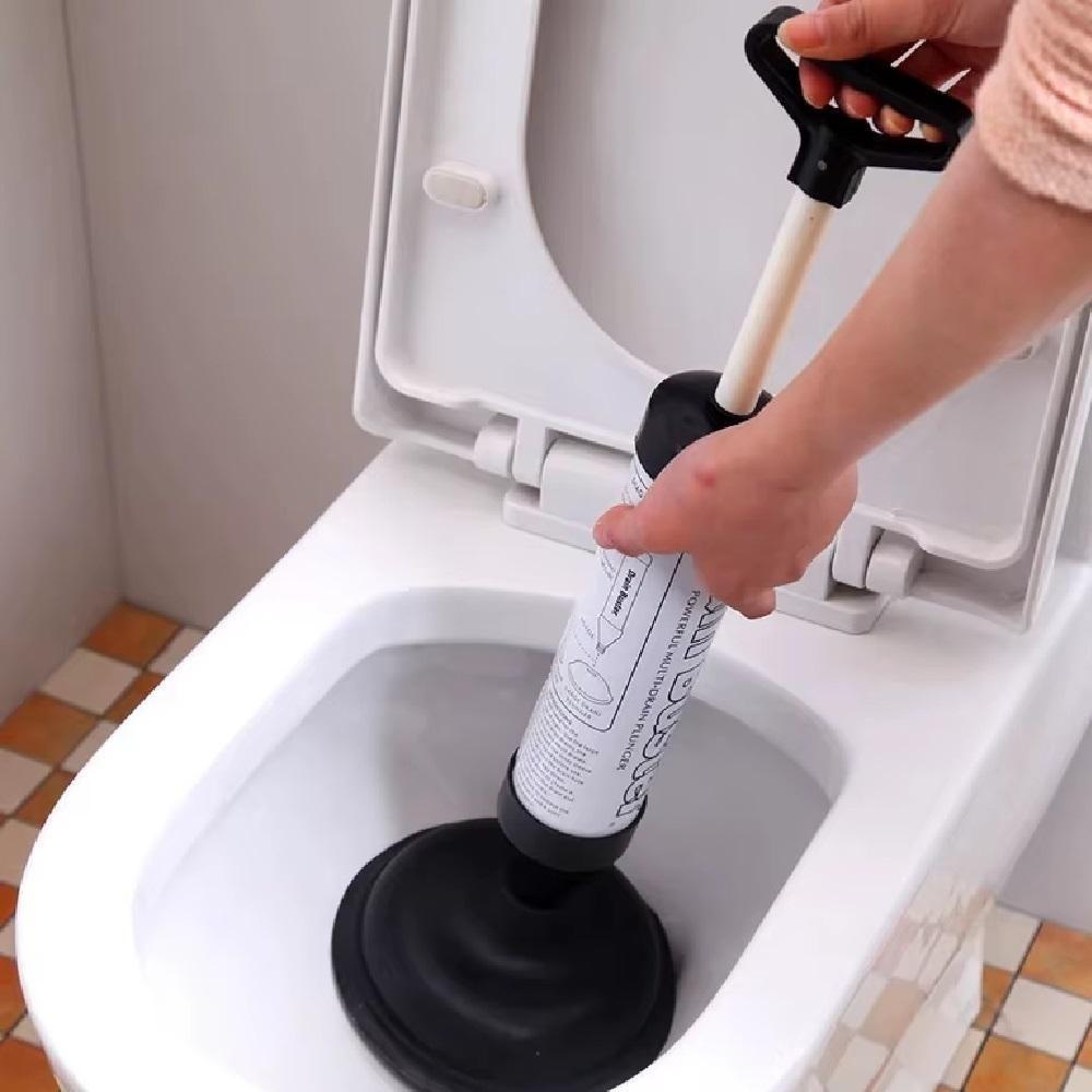 Desentupidor De Vaso Alta Pressao Ar Semi Profissional Manual Sanitario Pia Cano Dreno Bomba Succao Ventosa Dupla - 4