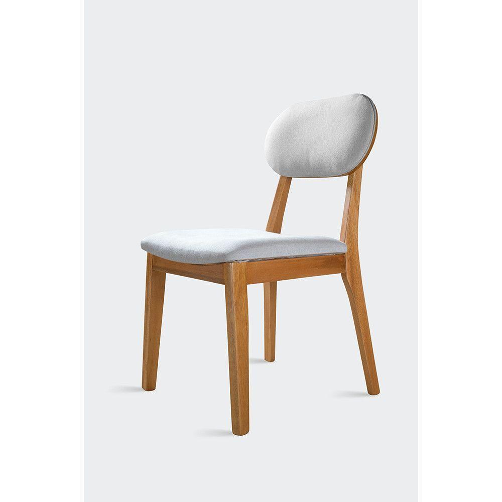 Conjunto Sala Jantar 6 Lugares Mesa E Cadeira Móveis Mundial Cinamomo/linho Cinza - 7