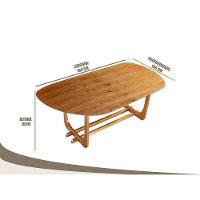 Conjunto Sala Jantar 6 Lugares Mesa E Cadeira Móveis Mundial Cinamomo/linho Cinza