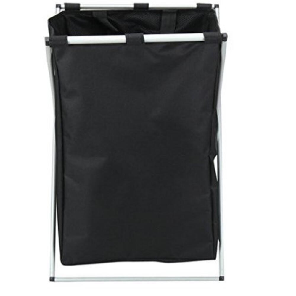 Cesto Roupa Suja Cromado Desmontavel Organizador Lavanderia Multiuso Banheiro Guarda Tudo Compacto - 2