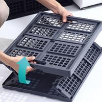 Caixa Organizadora Dobravel Cesto Desmontavel Caixote Transporte Multiuso Carga Compras Lavanderia Feira Livros Brinqued - 2