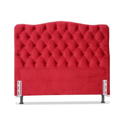 Cabeceira Casal 138 - Bello Box - Dunas Veludo Vermelho