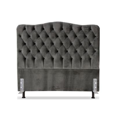 Cabeceira para Cama Box Dunas Casal 138 Veludo Capitonê Caramelo Bello Box