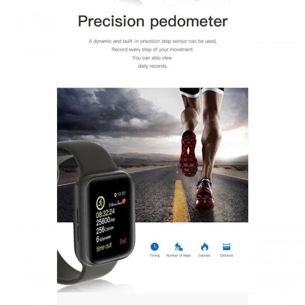 Smartwatch Iwo8 Lite S Versão W34 Troca Pulseira Tela 44mm Rosa - 4