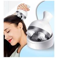 Massageador Portátil Cabeça E Pescoço Shiatsu Usb Com 2 Velocidades Branco - 2