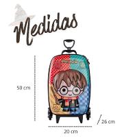 Mala Viagem Infantil Harry Potter Casas Hogwarts 3d Com Rodinhas Leve E Forte - 2