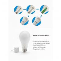 Lâmpada De Emergência Led Inteligente 20w – Iluminação Automática E Recarregável Para Quedas De Energia - 6