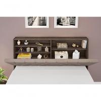 Cabeceira Box Casal 1,38 Isis Chocolate Com Capitonê Bege - Framar Móveis