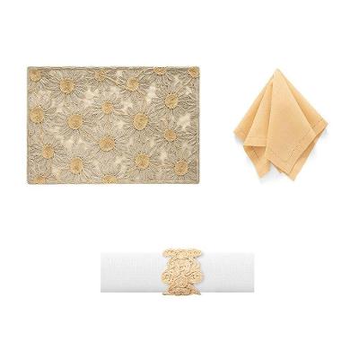 Kit De Mesa Posta Copa E Cia 4 Lugares Flores