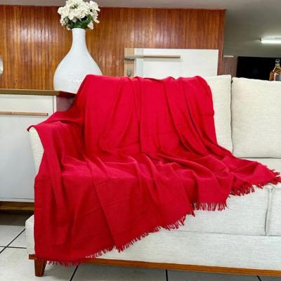 Kit 2 Manta Para Sofá Kink Gigante 2 E 3 Lugares 3,00x1,80 Capa Protetor De Sofa Grande De Luxo Vermelho