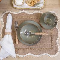 Jogo De Xícaras Copa E Cia 12 Peças Reative Em Cerâmica Verde