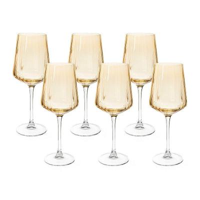 Jogo De Taças Copa E Cia 6 Peças Lustro âmbar - Vinho Água 560ml