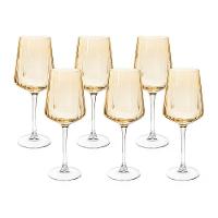 Jogo De Taças Copa E Cia 6 Peças Lustro âmbar - Vinho Água 560ml - 1