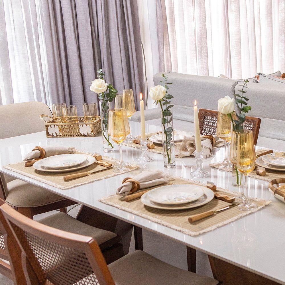 Jogo De Taças Copa E Cia 6 Peças Lustro âmbar - Espumante 260ml - 9