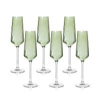 Jogo De Taças Copa E Cia 6 Peças Lustro Verde - Espumante 260ml - 1